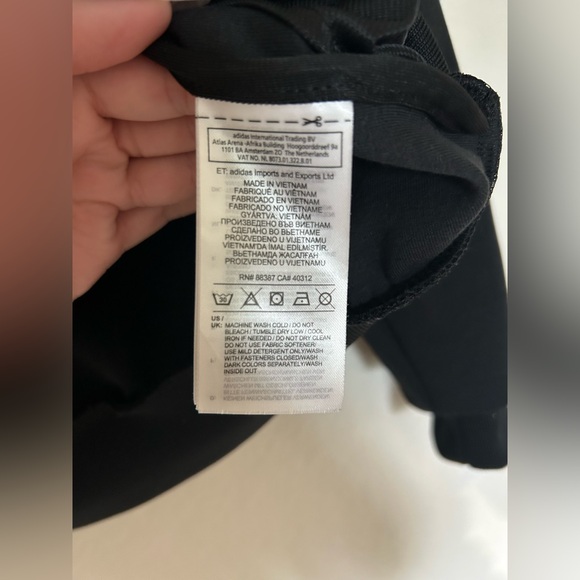 Adidas Black Jacket with White Accents - Picture 3 of 4